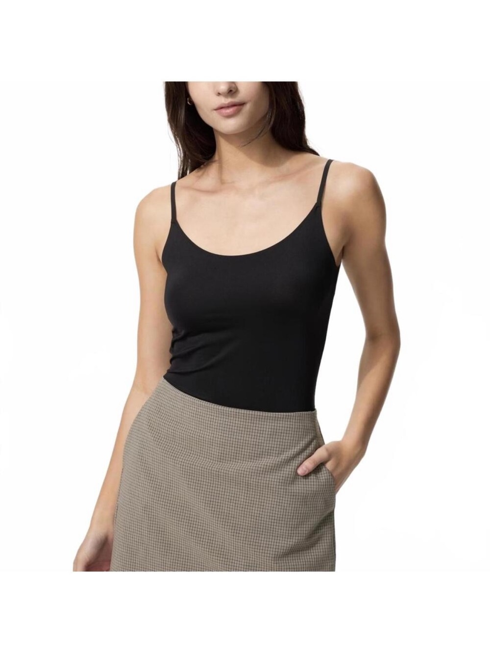 Women's Black AIRism Bra Camisole UNIQLO